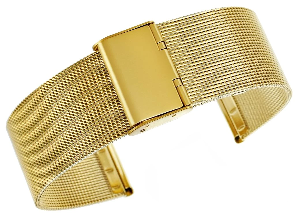 Bransoleta Siatka Złota 22 mm 301G22 - obrazek 2 Bransoleta Siatka Złota 22 mm 301G22 - obrazek 2