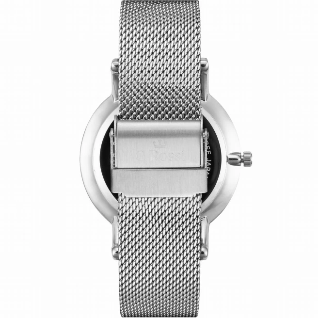 Srebrny zegarek damski G.Rossi 10401B-3C1