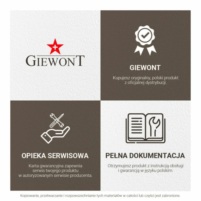 Polskie Smartwatche Giewont - Gwarancja