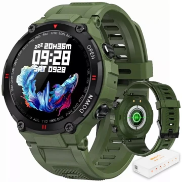 Sportowy Smartwatch Męski Gravity GT7-3 ZIELONY