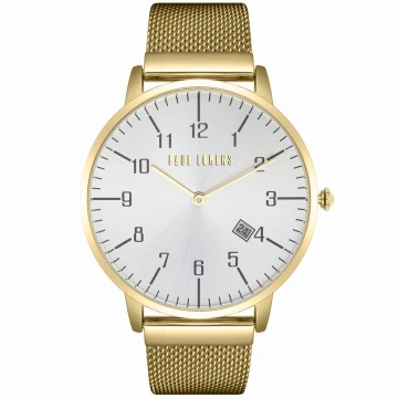 Zegarek damski Paul Lorens PL11503B-3D1 na złotej bransolecie mesh, srebrna tarcza