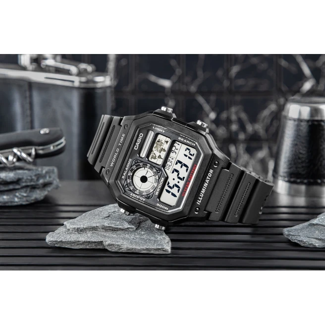 Zegarek Męski CASIO AE-1200WH-1AVDF + BOX