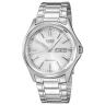 Zegarek męski Casio MTP-1239D-7ADF na srebrnej bransolecie, srebrna tarcza