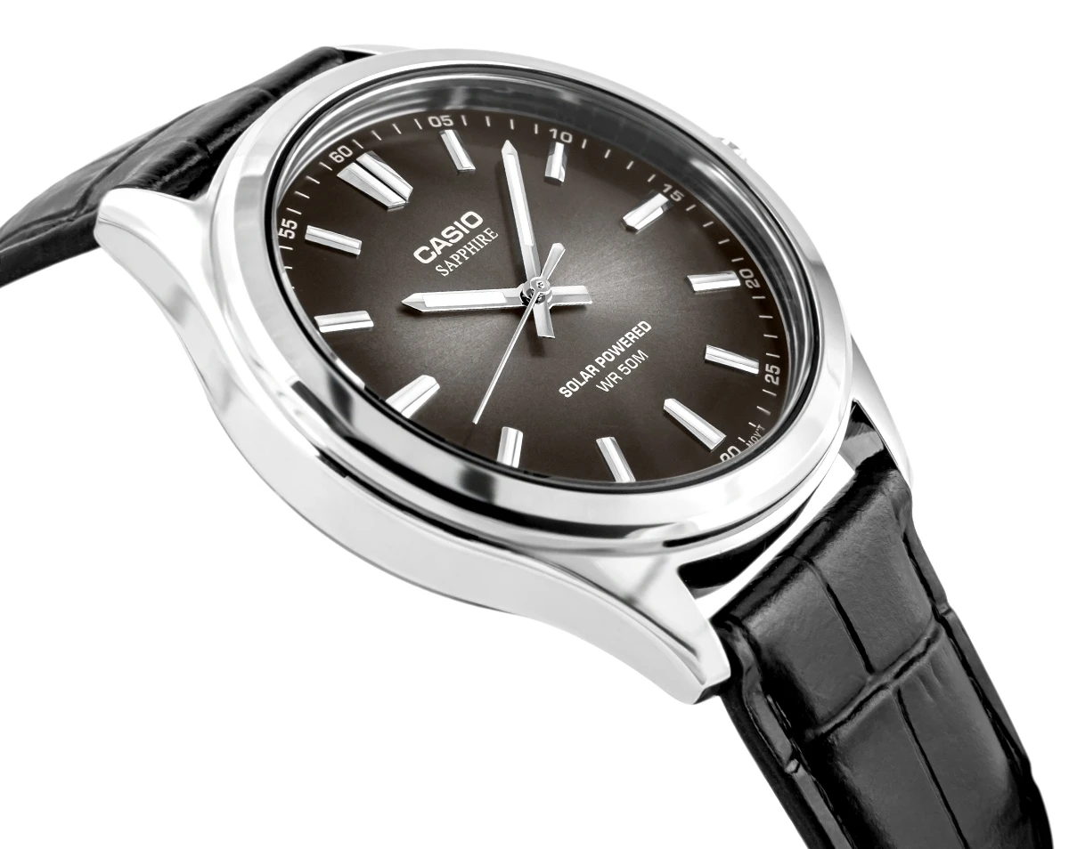 Zegarek męski Casio MTS-RS100L-1AVDF na czarnym pasku, czarna tarcza - zdjęcie 2 Zegarek męski Casio MTS-RS100L-1AVDF na czarnym pasku, czarna tarcza - zdjęcie 2