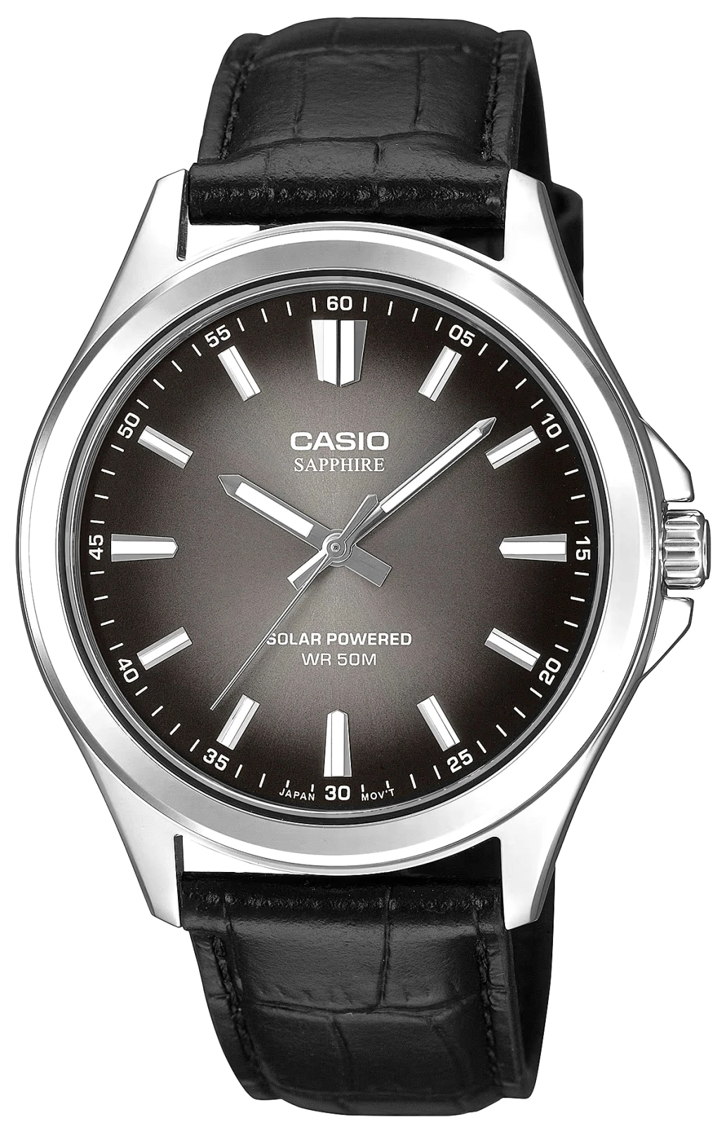Zegarek męski Casio MTS-RS100L-1AVDF na czarnym pasku, czarna tarcza Zegarek męski Casio MTS-RS100L-1AVDF na czarnym pasku, czarna tarcza