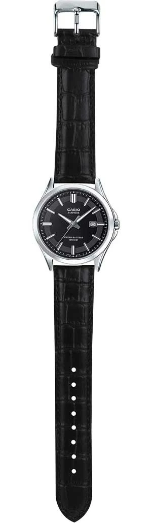 OUTLET - Zegarek męski Casio MTS-RS100L-1AVDF na czarnym pasku, czarna tarcza - zdjęcie 4 OUTLET - Zegarek męski Casio MTS-RS100L-1AVDF na czarnym pasku, czarna tarcza - zdjęcie 4