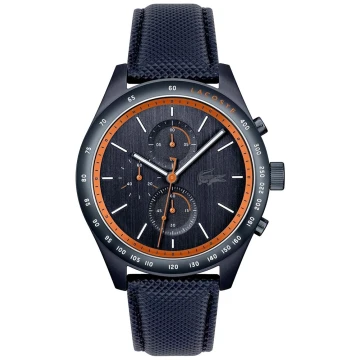 Zegarek męski Lacoste Apext Chronograph 2011297 na pasku granatowym, granatowa tarcza