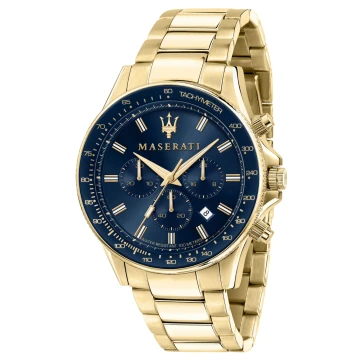 Zegarek Męski Złoty Maserati Sfida R8873640008