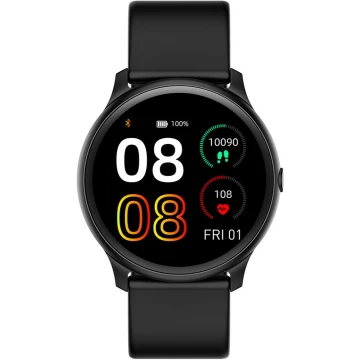 Smartwatch uniseks G.Rossi SW010-11 na pasku czarnym, czarna tarcza