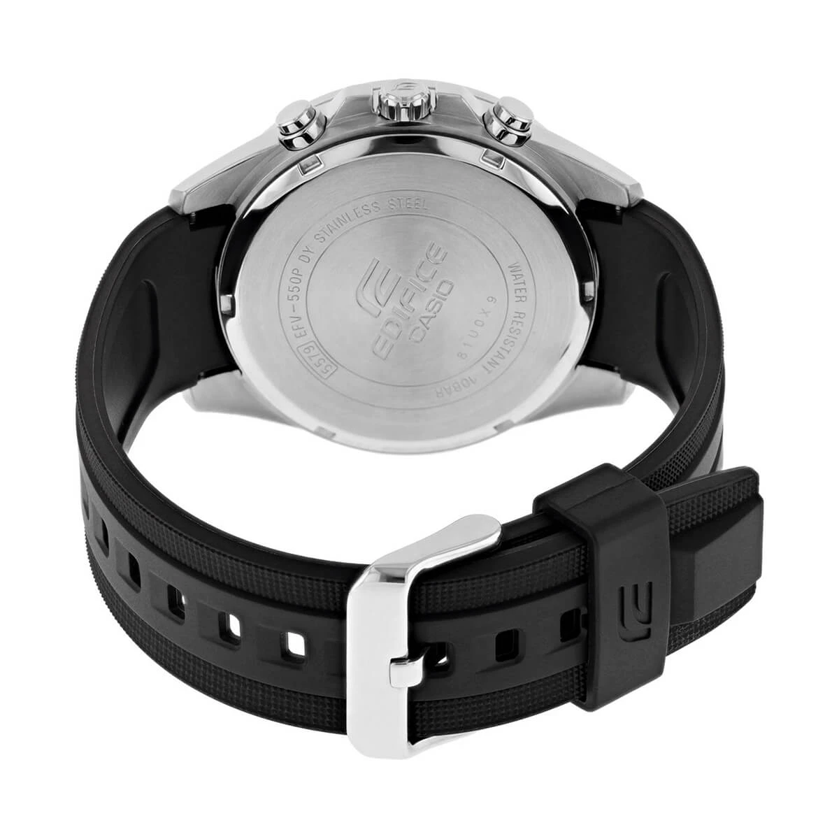 Zegarek męski Casio Edifice EFV-550P-1AVUEF na czarnym pasku, czarna tarcza - zdjęcie 6 Zegarek męski Casio Edifice EFV-550P-1AVUEF na czarnym pasku, czarna tarcza - zdjęcie 6
