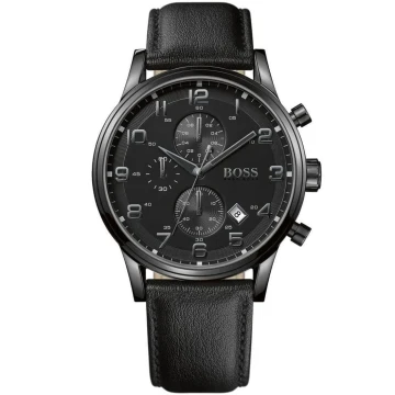 Zegarek męski Czarny Hugo Boss 1512567 AEROLINER