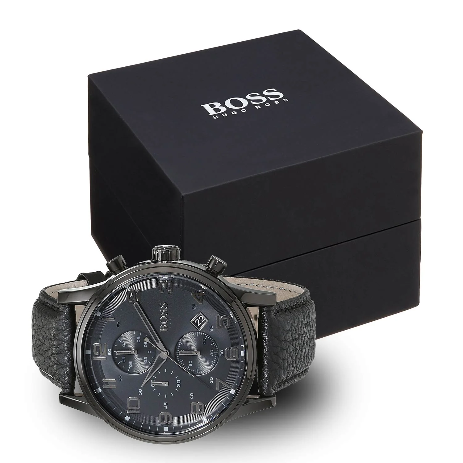 Zegarek męski Czarny Hugo Boss 1512567 AEROLINER Zegarek męski Czarny Hugo Boss 1512567 AEROLINER