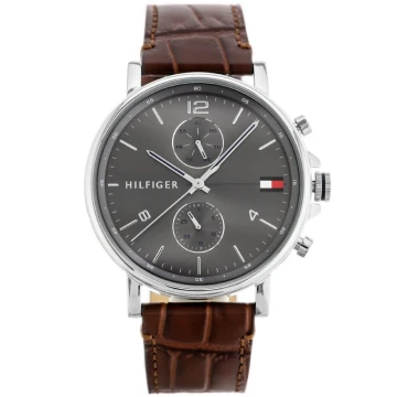 Zegarek męski Tommy Hilfiger Daniel 1710416 Brązowy skórzany pasek
