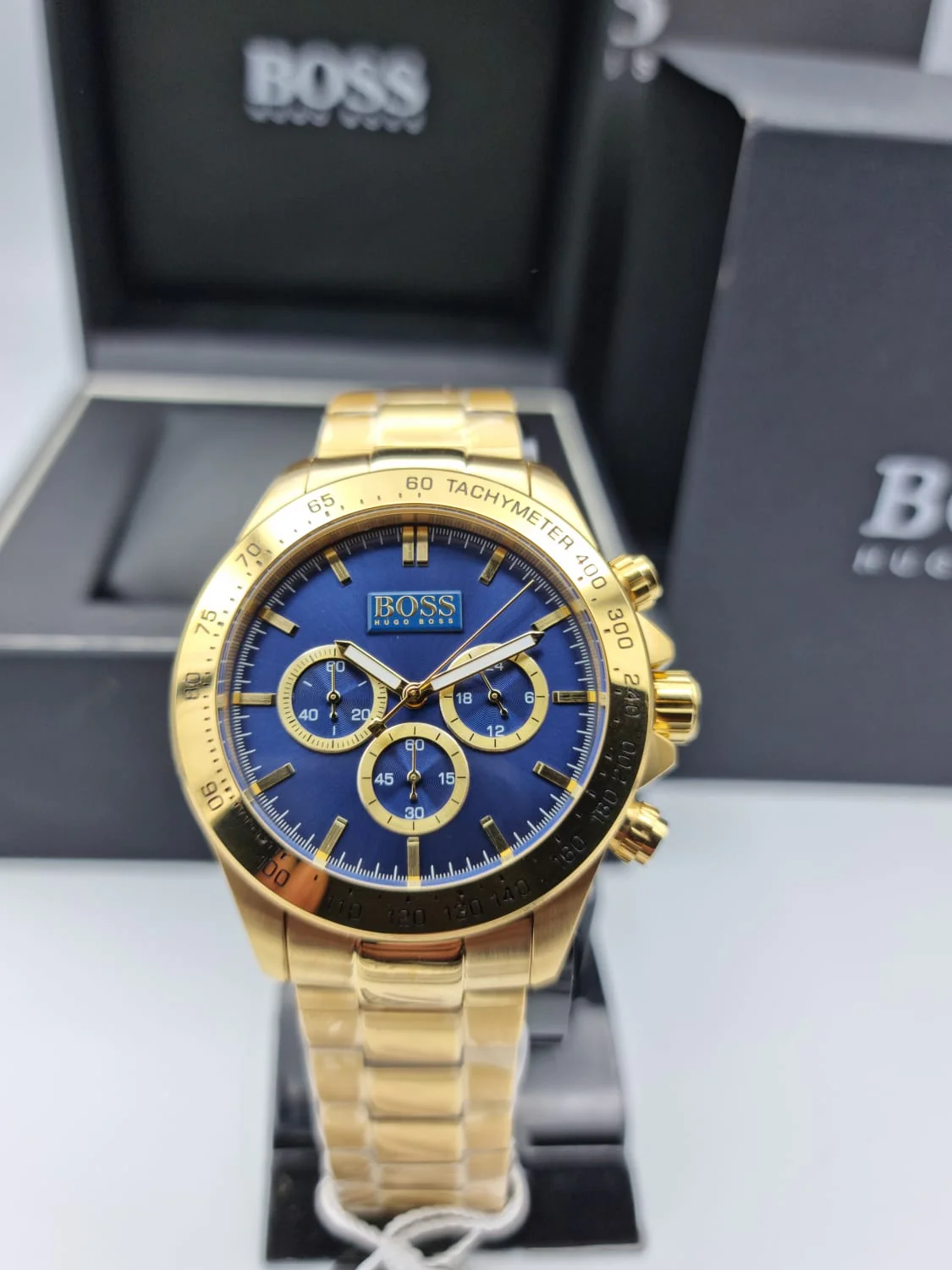 Zegarek męski Złoty Hugo Boss 1513340 IKON Zegarek męski Złoty Hugo Boss 1513340 IKON