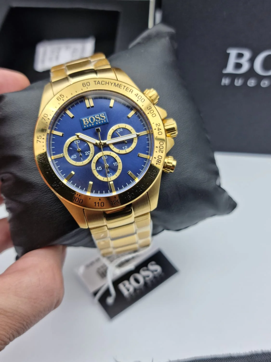 Zegarek męski Złoty Hugo Boss 1513340 IKON Zegarek męski Złoty Hugo Boss 1513340 IKON
