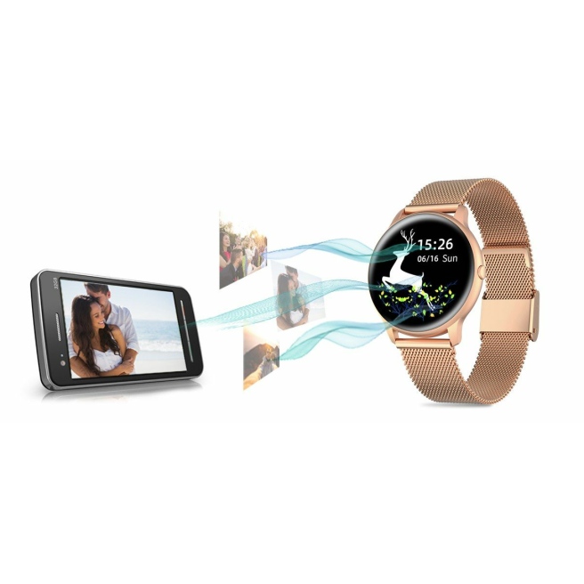 Damski Smartwatch G.Rossi SW015-4 Różowe złoto