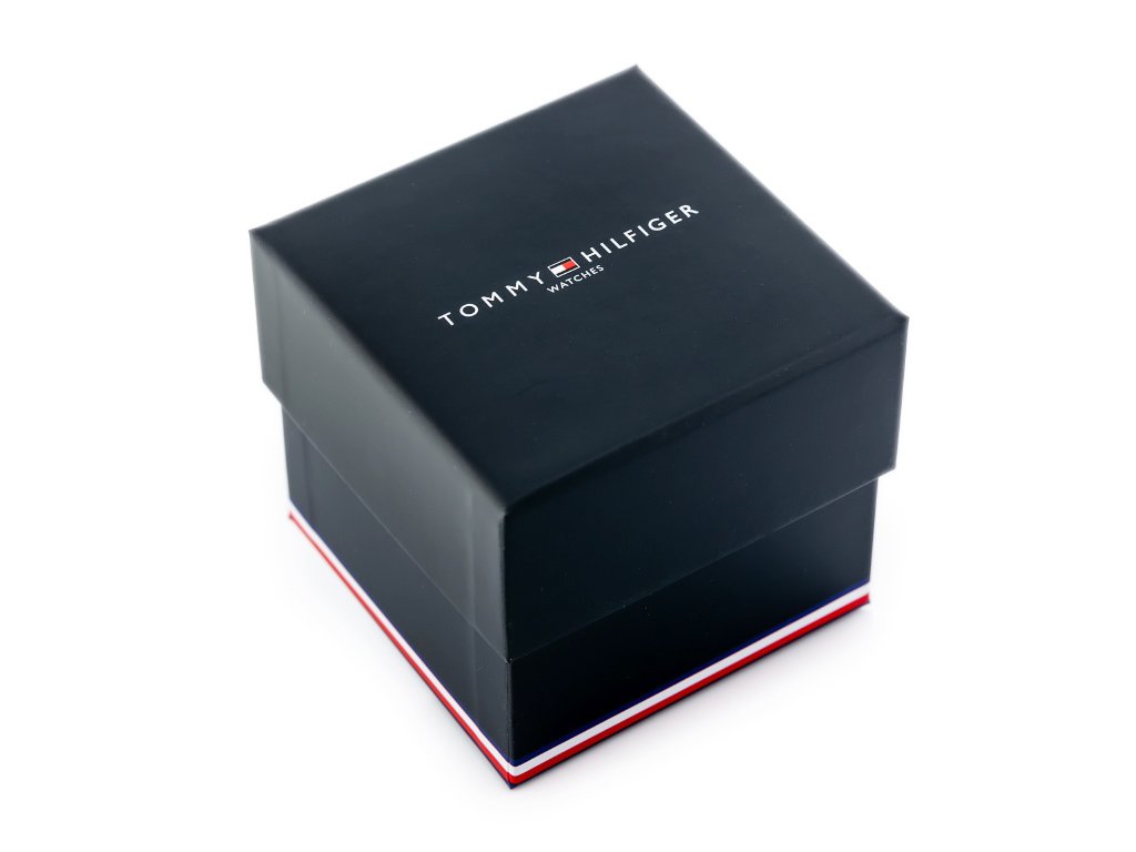 Zegarek męski Tommy Hilfiger 1791121 na bransolecie złotej, srebrna tarcza, WR50 - zdjęcie 7 Zegarek męski Tommy Hilfiger 1791121 na bransolecie złotej, srebrna tarcza, WR50 - zdjęcie 7