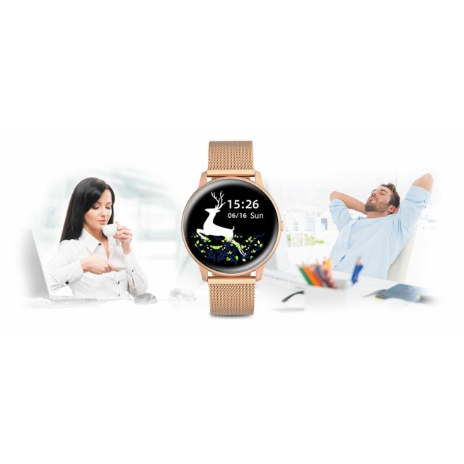 Damski Smartwatch G.Rossi SW015-4 Różowe złoto