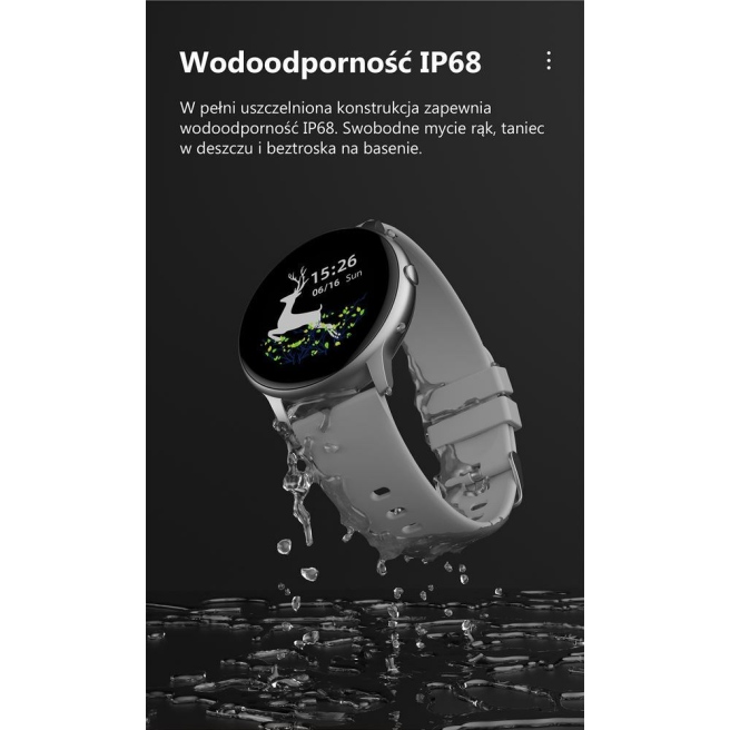 Damski Smartwatch G.Rossi SW015-4 Różowe złoto