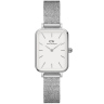 Zegarek damski Srebrny Prostokątna Koperta DANIEL WELLINGTON QUADRO DW00100438