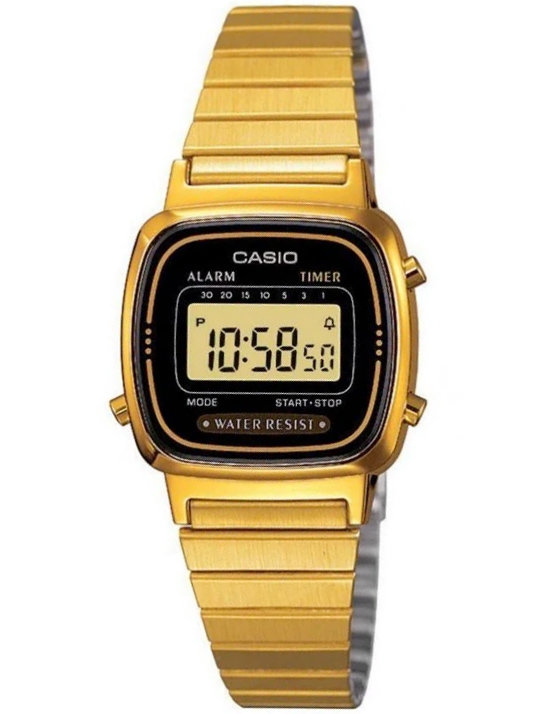Mały Zegarek Złoty CASIO Vintage LA670WGA-1 + Puszka • TwojZegarek.eu