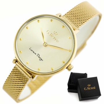 Zegarek damski Złoty G.Rossi 11890B3-4D1 + BOX