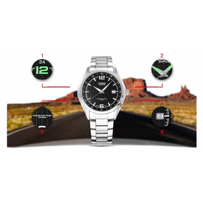 Zegarek Męski CASIO EDIFICE EF-121D-1AVEG 10 BAR