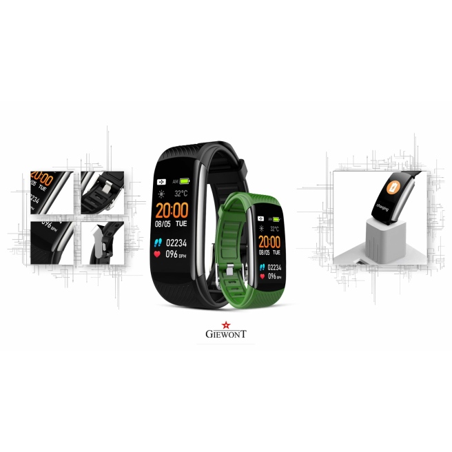 Smartband Giewont GW200-4 + dodatkowy jasnoróżowy pasek