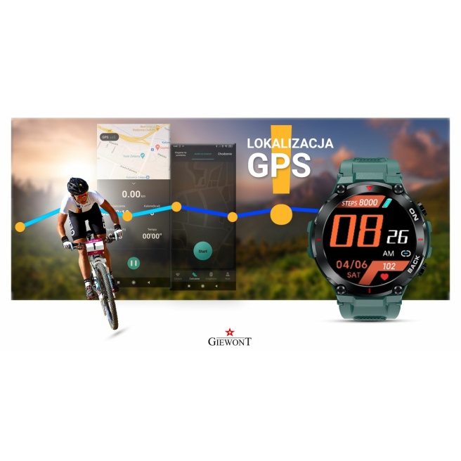 Smartwatch Giewont GW460-2 Zielony