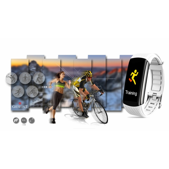 Smartband Giewont GW200-1 + dodatkowy czerwony pasek