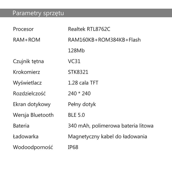 Damski Smartwatch G.Rossi SW015-4 Różowe złoto