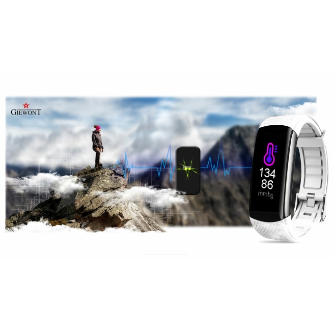 Smartband Giewont GW200-1 + dodatkowy czerwony pasek