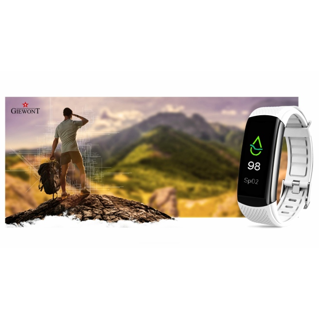 Smartband Giewont GW200-1 + dodatkowy czerwony pasek