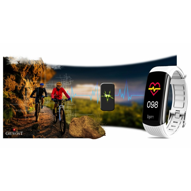 Smartband Giewont GW200-1 + dodatkowy czerwony pasek