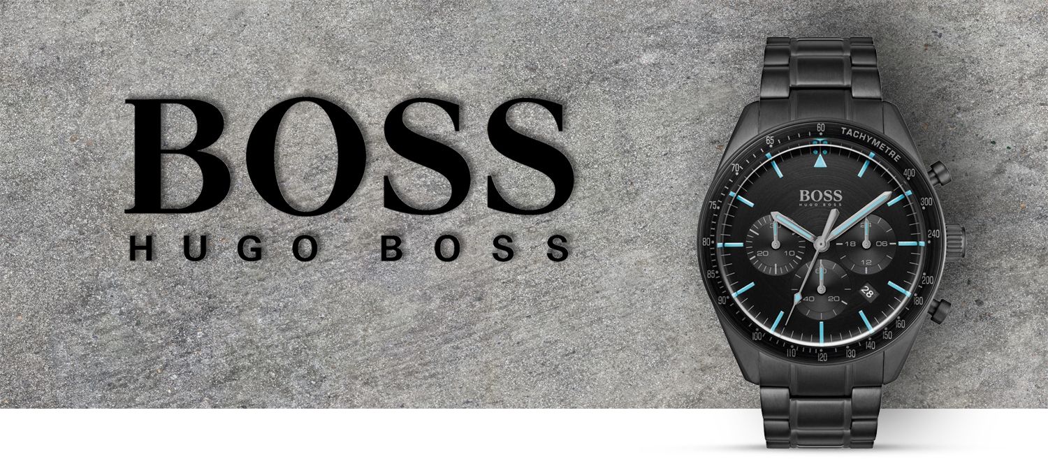 Zegarek męski Hugo Boss TROPHY 1513675 na bransolecie czarnej, czarna tarcza, WR50 - zdjęcie 4 Zegarek męski Hugo Boss TROPHY 1513675 na bransolecie czarnej, czarna tarcza, WR50 - zdjęcie 4