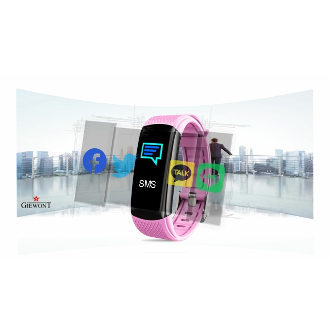 Smartband Giewont GW200-3 + dodatkowy burgundowy pasek