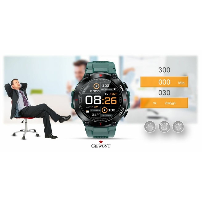 Smartwatch Giewont GW460-2 Zielony