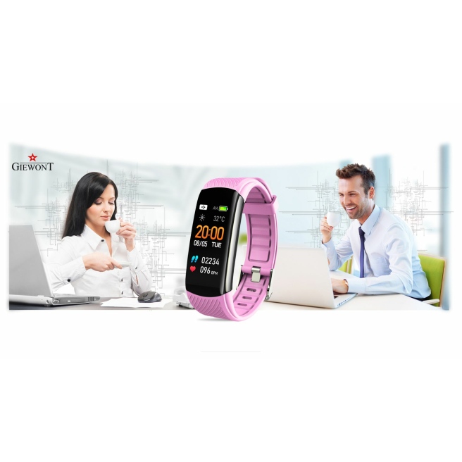 Smartband Giewont GW200-3 + dodatkowy burgundowy pasek
