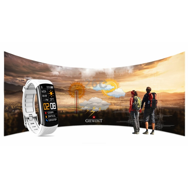 Smartband Giewont GW200-1 + dodatkowy czerwony pasek