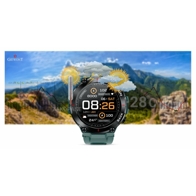 Smartwatch Giewont GW460-2 Zielony
