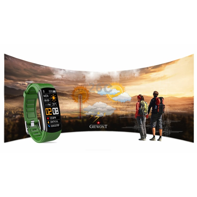 Smartband Giewont GW200-4 + dodatkowy jasnoróżowy pasek