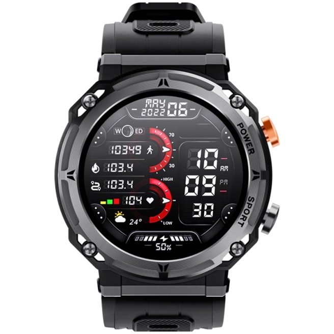 Smartwatch Veltori VT120-1 Czarny Pasek Silikonowy