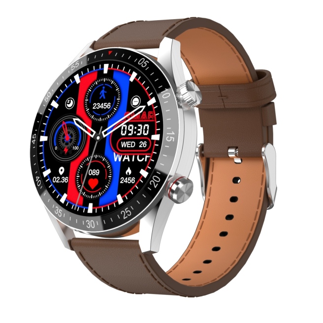 Smartwatch Męski Brązowy pasek Gravity GT4-7