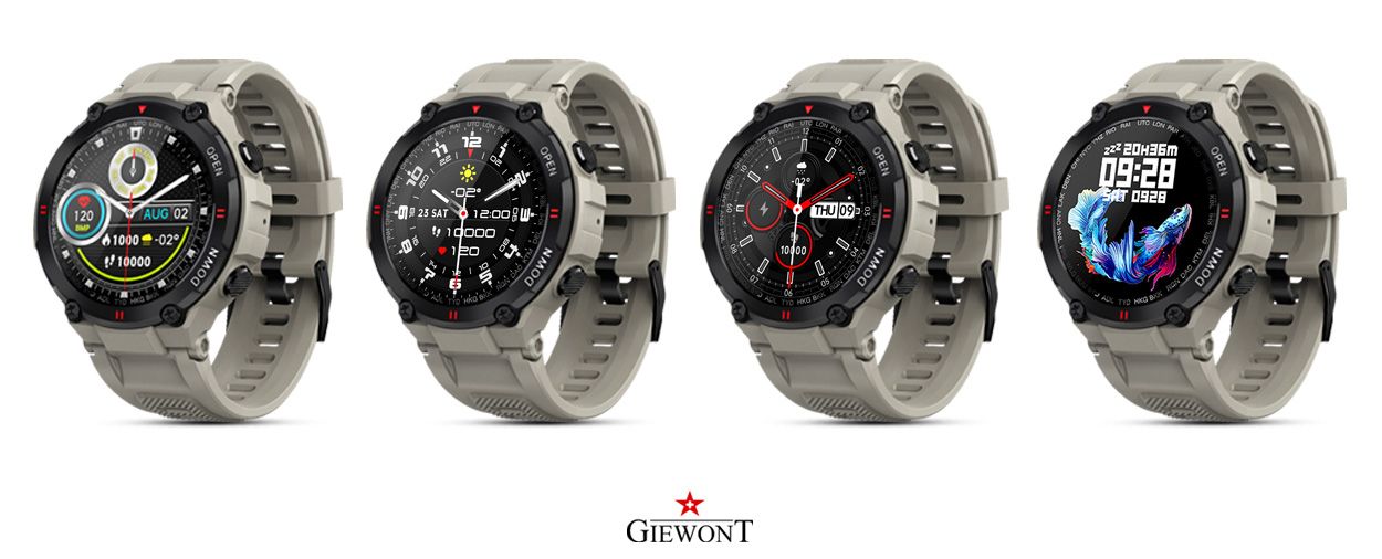 Smartwatch Giewont GW440 Szary - Tarcze