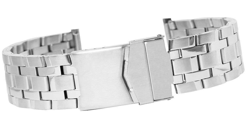 Bransoleta regulowana 607S 20/22 mm Srebrna