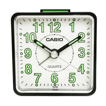 Budzik na baterię Zegar ze wskazówkami CASIO TQ-140-1BEF