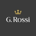 Zegarek damski G.Rossi na granatowym skórzanym pasku. Różowo-złote wskazówki i indeksy na granatowej tarczy bez cyfr. Koperta w kolorze różowego złota w rozmiarze 40 mm.