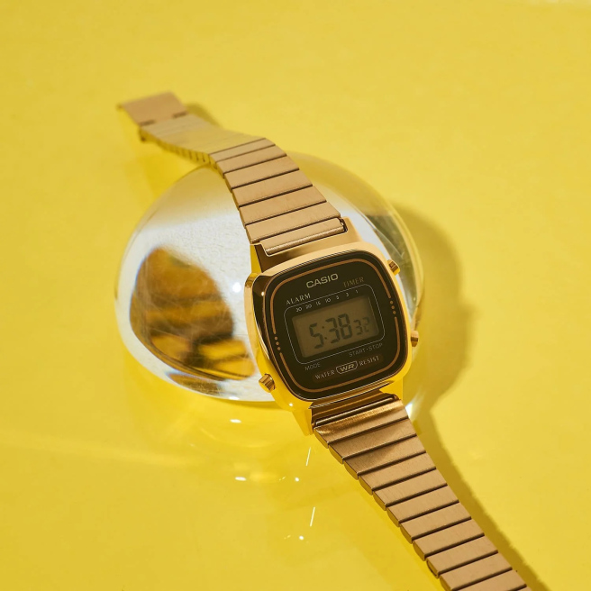 Mały Zegarek damski Złoty CASIO Vintage LA670WGA-1DF