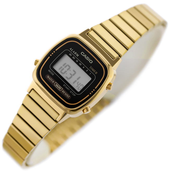 Mały Zegarek damski Złoty CASIO Vintage LA670WGA-1DF