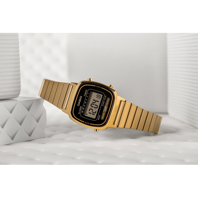 Mały Zegarek damski Złoty CASIO Vintage LA670WGA-1DF